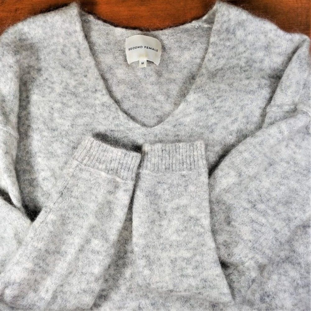Anthropologie "Second Female" Grey Super Soft Sweater M